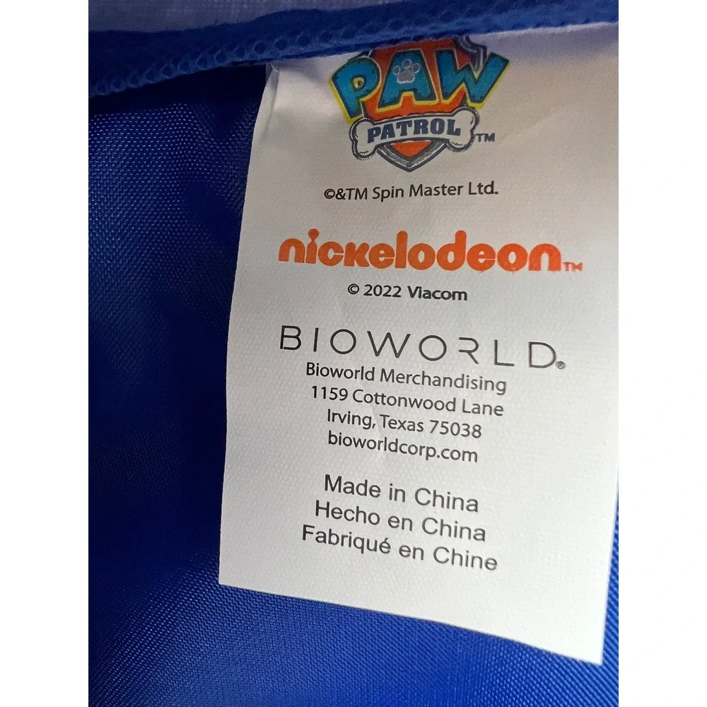 Paw Patrol Backpack Kids One Size Bioworld Blue Orange Marshall Chase Excellent